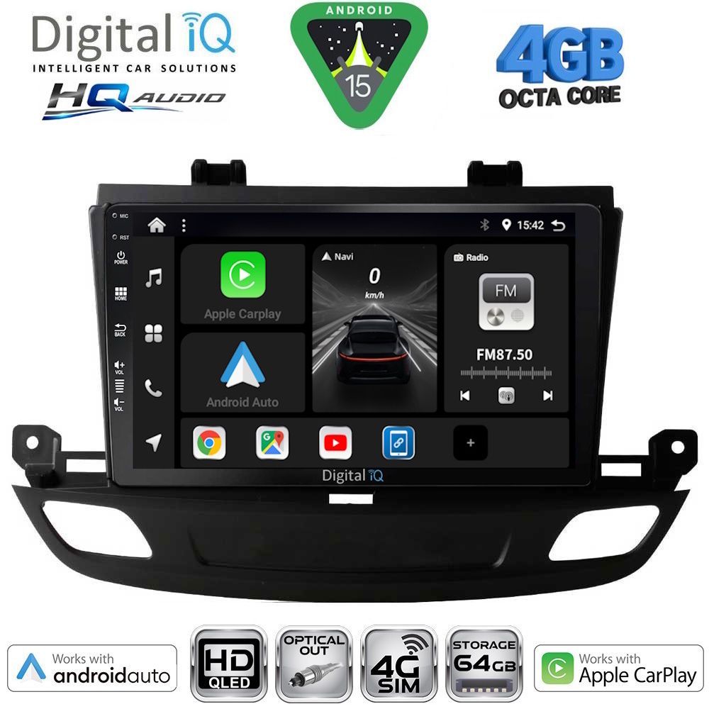 DIGITAL IQ BXK 19493_CPAA (9inc) MULTIMEDIA TABLET for OPEL INSIGNIA mod. 2018-2024 DIGITAL IQ BXK 19493_CPAA (9inc) MULTIMEDIA TABLET for OPEL INSIGNIA mod. 2018-2024
