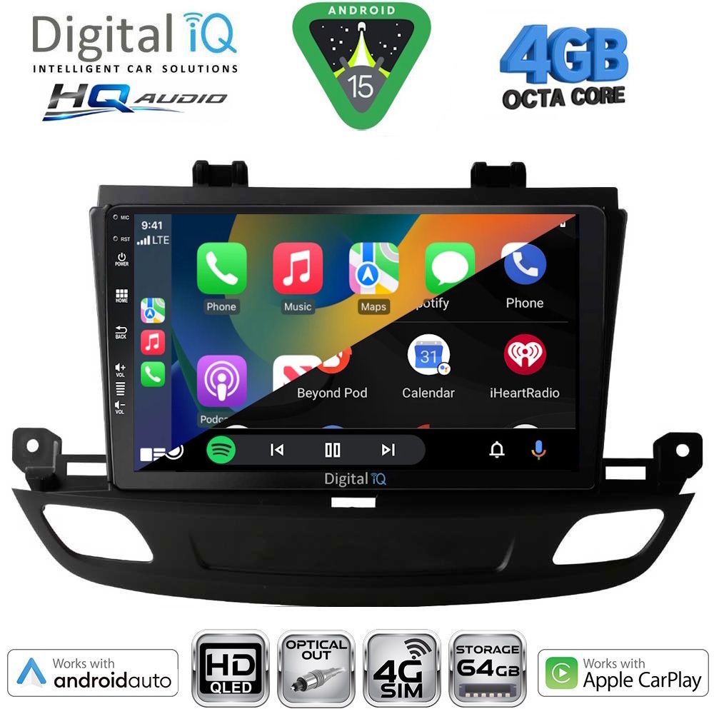 DIGITAL IQ BXK 19493_CPAA (9inc) MULTIMEDIA TABLET for OPEL INSIGNIA mod. 2018-2024 DIGITAL IQ BXK 19493_CPAA (9inc) MULTIMEDIA TABLET for OPEL INSIGNIA mod. 2018-2024