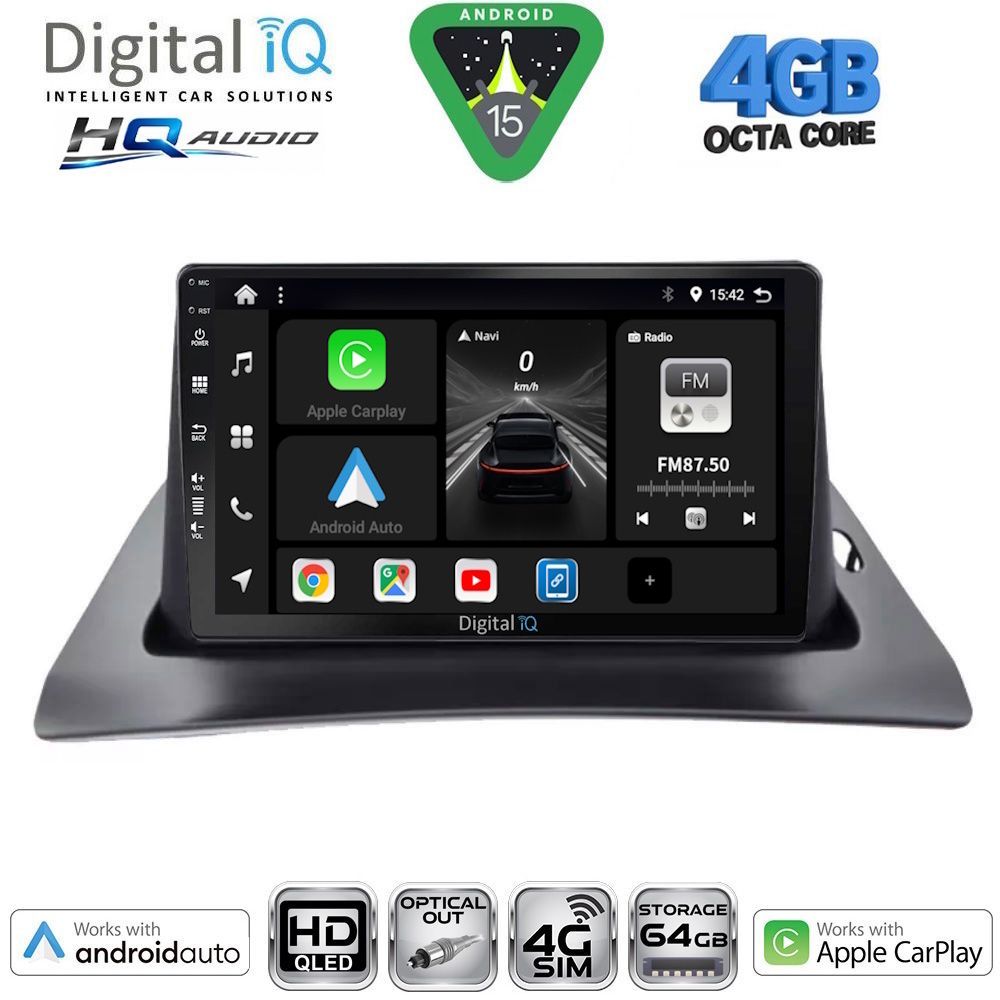 DIGITAL IQ BXK 19550_CPAA (9inc) MULTIMEDIA TABLET for RENAULT KANGOO mod. 2010-2021 DIGITAL IQ BXK 19550_CPAA (9inc) MULTIMEDIA TABLET for RENAULT KANGOO mod. 2010-2021