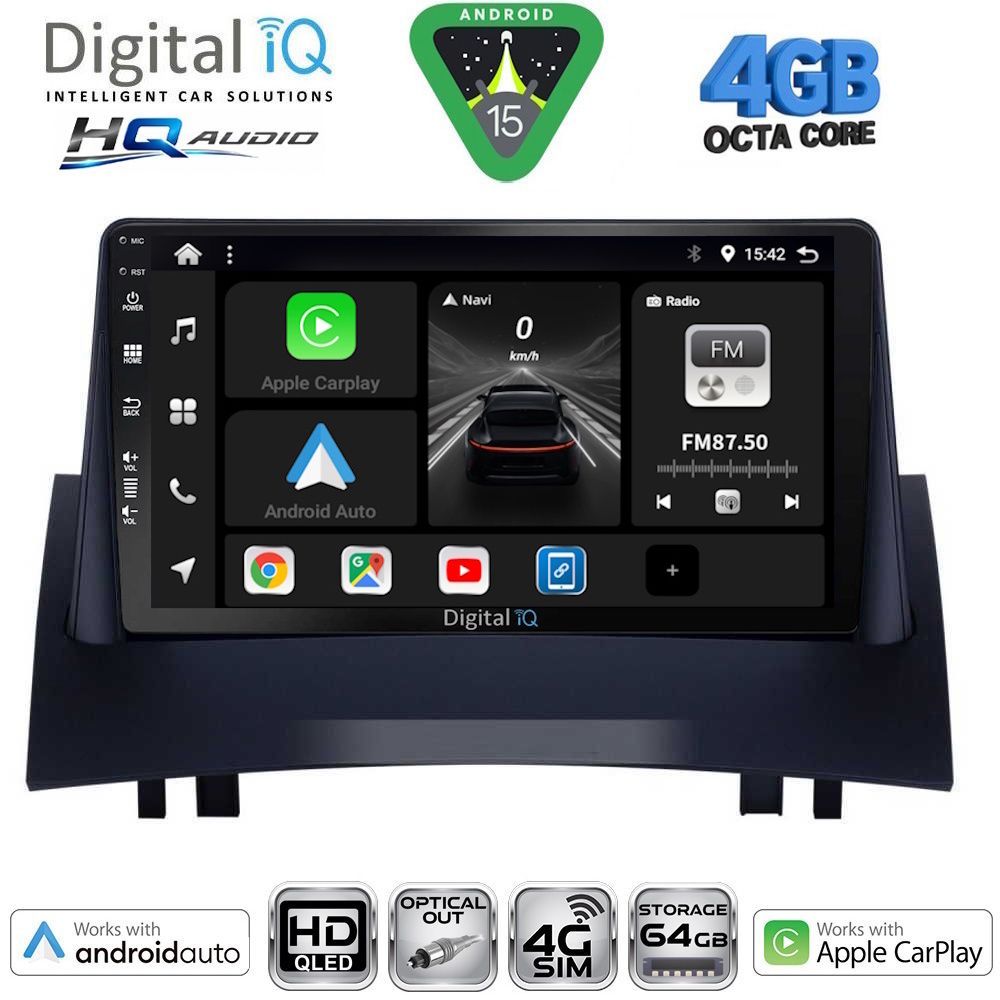 DIGITAL IQ BXK 19555_CPAA (9inc) MULTIMEDIA TABLET for RENAULT MEGANE 2 mod. 2002-2008 DIGITAL IQ BXK 19555_CPAA (9inc) MULTIMEDIA TABLET for RENAULT MEGANE 2 mod. 2002-2008