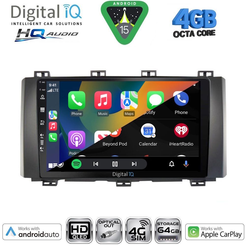 DIGITAL IQ BXK 19568_CPAA (9inc) MULTIMEDIA TABLET for SEAT ATECA mod. 2017-2026 DIGITAL IQ BXK 19568_CPAA (9inc) MULTIMEDIA TABLET for SEAT ATECA mod. 2017-2026