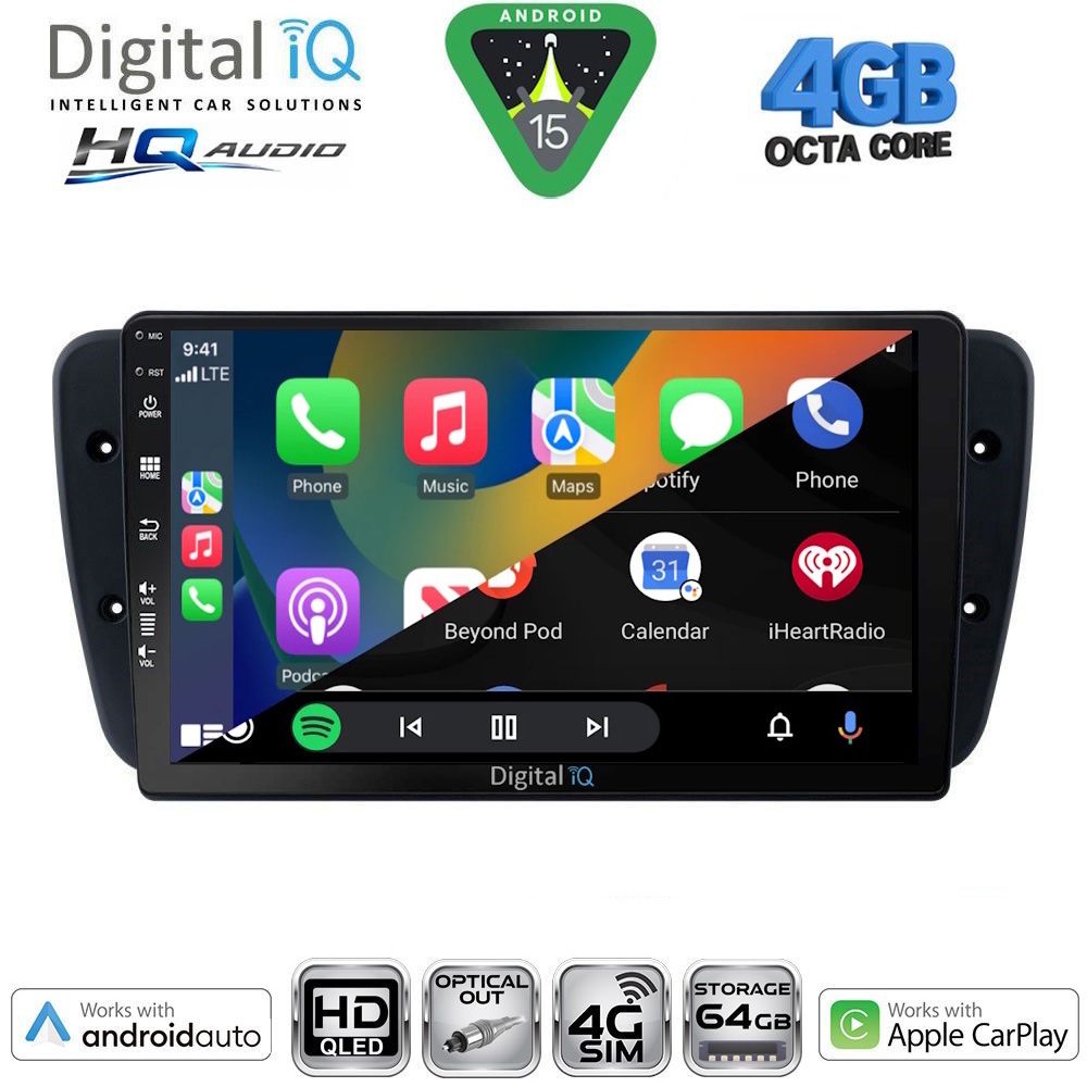 DIGITAL IQ BXK 19571_CPAA (9inc) MULTIMEDIA TABLET for SEAT IBIZA mod. 2008-2015 DIGITAL IQ BXK 19571_CPAA (9inc) MULTIMEDIA TABLET for SEAT IBIZA mod. 2008-2015