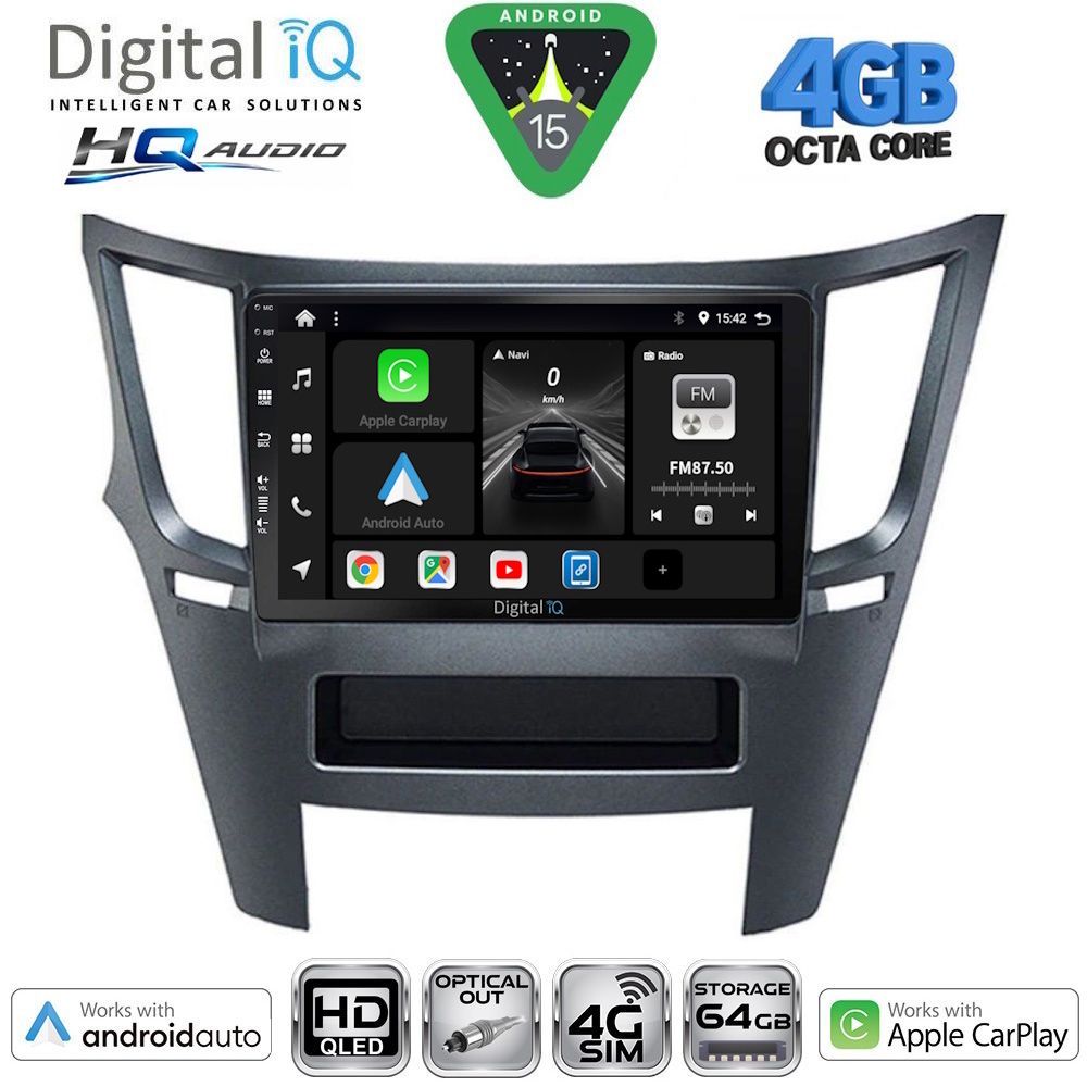 DIGITAL IQ BXK 19667_CPAA (9inc) MULTIMEDIA TABLET for SUBARU LEGACY - OUTBACK mod. 2009-2014 DIGITAL IQ BXK 19667_CPAA (9inc) MULTIMEDIA TABLET for SUBARU LEGACY - OUTBACK mod. 2009-2014