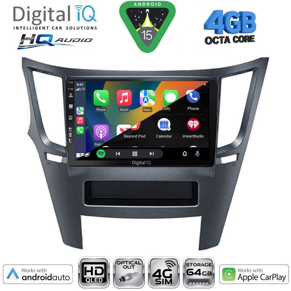 DIGITAL IQ BXK 19667_CPAA (9inc) MULTIMEDIA TABLET for SUBARU LEGACY - OUTBACK mod. 2009-2014 DIGITAL IQ BXK 19667_CPAA (9inc) MULTIMEDIA TABLET for SUBARU LEGACY - OUTBACK mod. 2009-2014