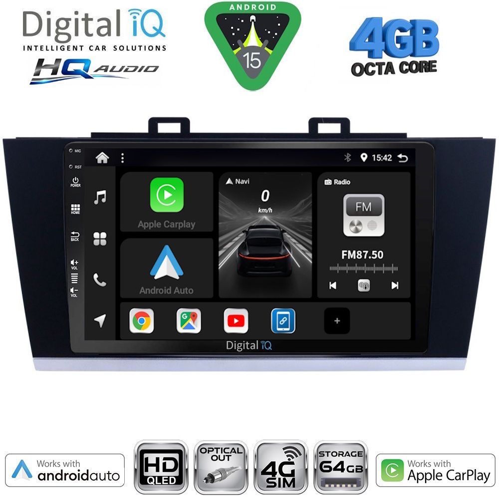 DIGITAL IQ BXK 19668_CPAA (9inc) MULTIMEDIA TABLET for SUBARU LEGACY - OUTBACK mod. 2014-2019 DIGITAL IQ BXK 19668_CPAA (9inc) MULTIMEDIA TABLET for SUBARU LEGACY - OUTBACK mod. 2014-2019
