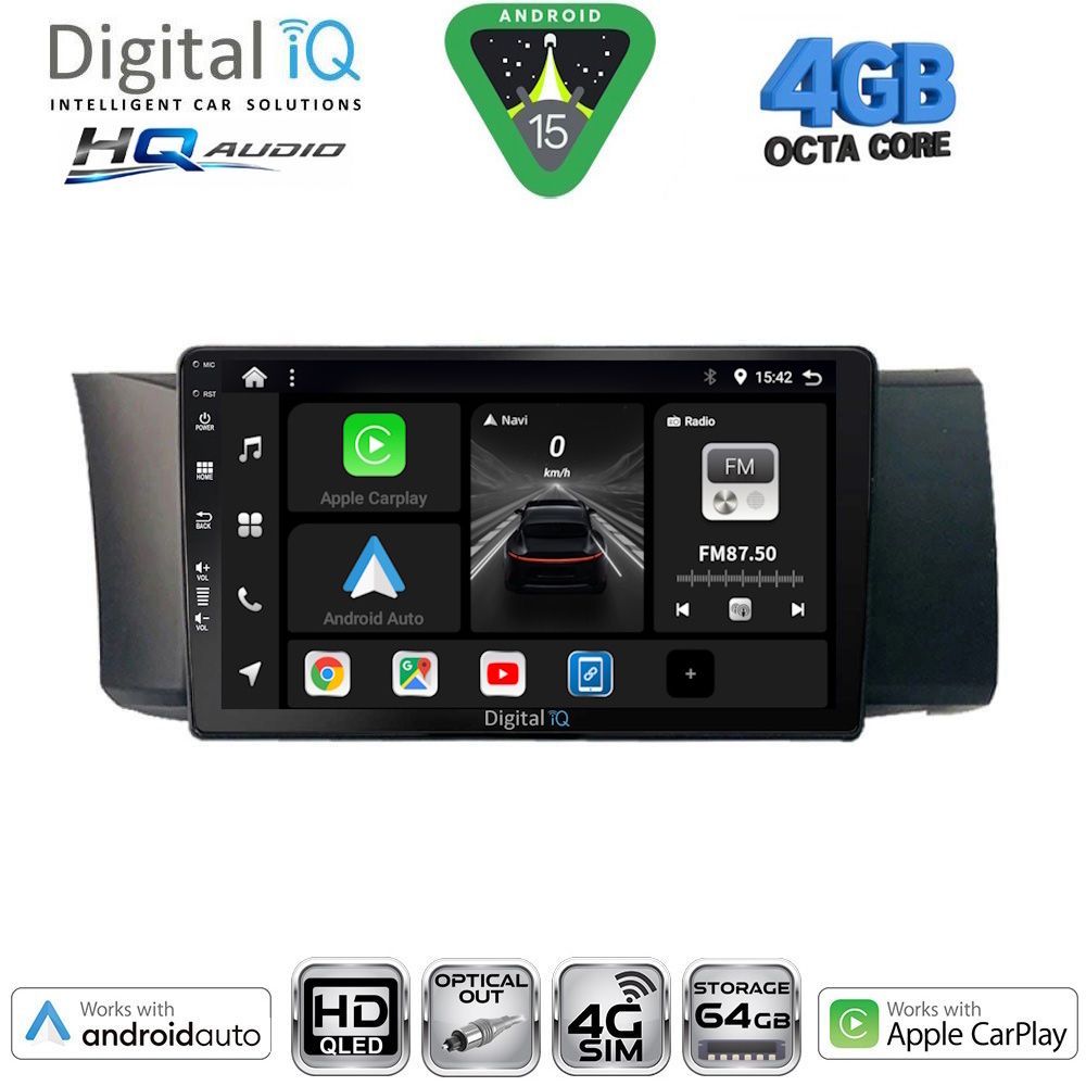 DIGITAL IQ BXK 19669_CPAA (9inc) MULTIMEDIA TABLET for TOYOTA GT86 - SUBARU BRZ mod. 2012-2026 DIGITAL IQ BXK 19669_CPAA (9inc) MULTIMEDIA TABLET for TOYOTA GT86 - SUBARU BRZ mod. 2012-2026