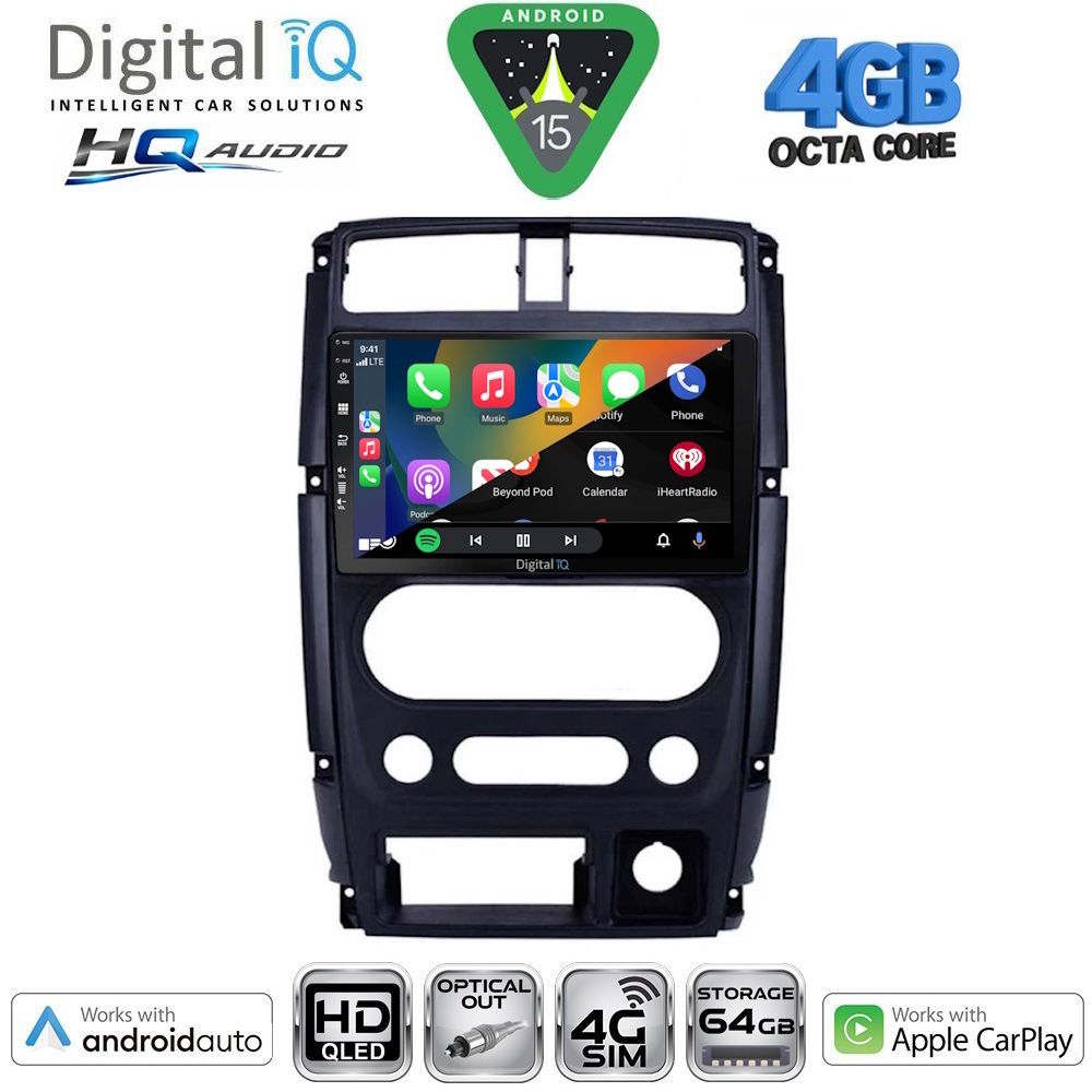 DIGITAL IQ BXK 19678_CPAA (9inc) MULTIMEDIA TABLET for SUZUKI JIMNY mod. 2007-2017 DIGITAL IQ BXK 19678_CPAA (9inc) MULTIMEDIA TABLET for SUZUKI JIMNY mod. 2007-2017