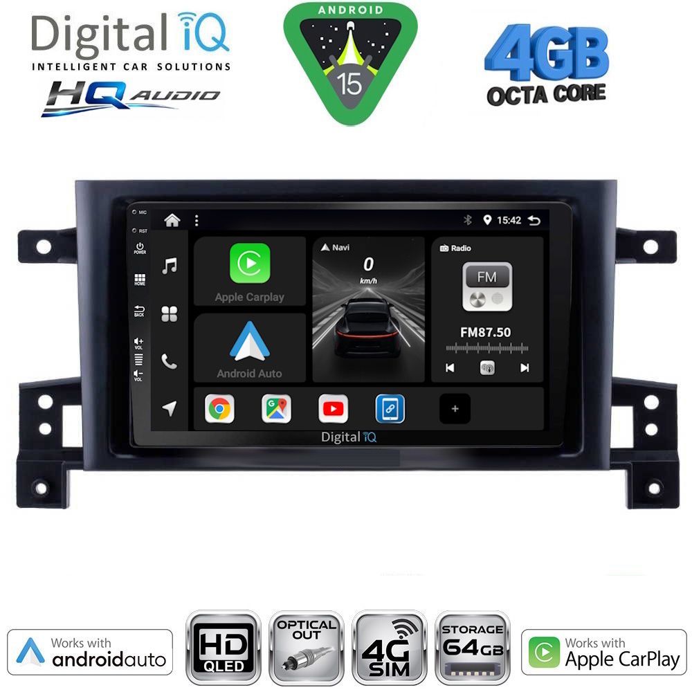 DIGITAL IQ BXK 19696_CPAA (9inc) MULTIMEDIA TABLET for SUZUKI GRAND VITARA mod. 2005-2015 DIGITAL IQ BXK 19696_CPAA (9inc) MULTIMEDIA TABLET for SUZUKI GRAND VITARA mod. 2005-2015