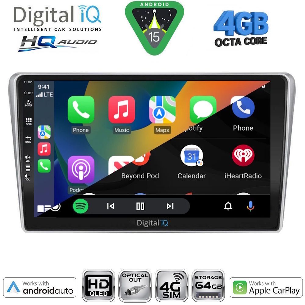 DIGITAL IQ BXK 19704SL_CPAA (9inc) MULTIMEDIA TABLET for TOYOTA AVENSIS (T25) mod. 2003-2009 (SILVER) DIGITAL IQ BXK 19704SL_CPAA (9inc) MULTIMEDIA TABLET for TOYOTA AVENSIS (T25) mod. 2003-2009 (SILVER)
