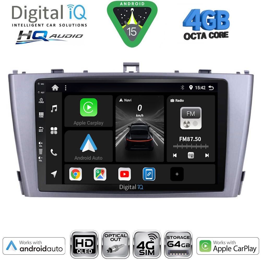 DIGITAL IQ BXK 19705SL_CPAA (9inc) MULTIMEDIA TABLET for TOYOTA AVENSIS (T27) mod. 2009-2015 (SILVER) DIGITAL IQ BXK 19705SL_CPAA (9inc) MULTIMEDIA TABLET for TOYOTA AVENSIS (T27) mod. 2009-2015 (SILVER)