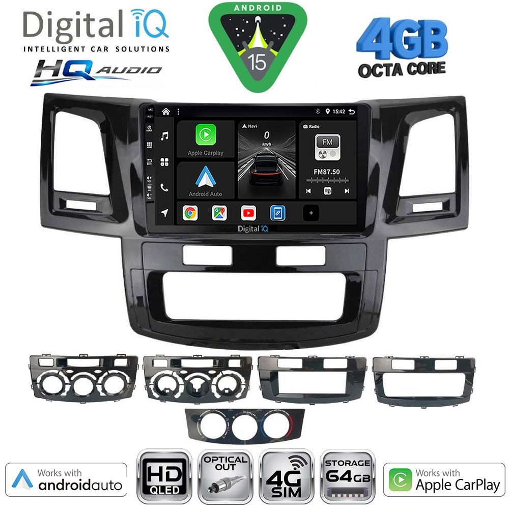 DIGITAL IQ BXK 19720_CPAA (9inc) MULTIMEDIA TABLET for TOYOTA HILUX mod. 2005-2016 DIGITAL IQ BXK 19720_CPAA (9inc) MULTIMEDIA TABLET for TOYOTA HILUX mod. 2005-2016