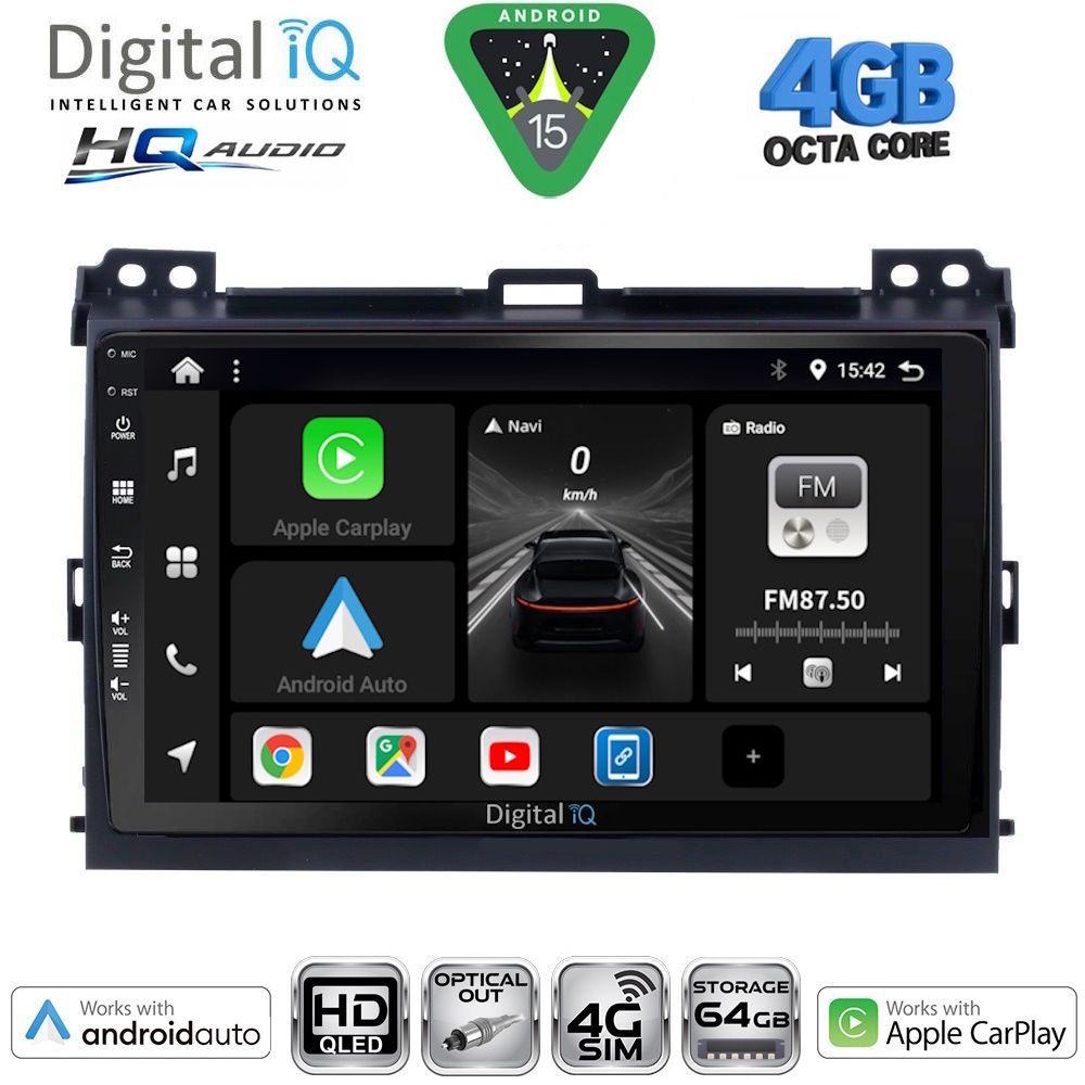 DIGITAL IQ BXK 19723_CPAA (9inc) MULTIMEDIA TABLET for TOYOTA LANDCRUISER mod. 2002-2008 DIGITAL IQ BXK 19723_CPAA (9inc) MULTIMEDIA TABLET for TOYOTA LANDCRUISER mod. 2002-2008