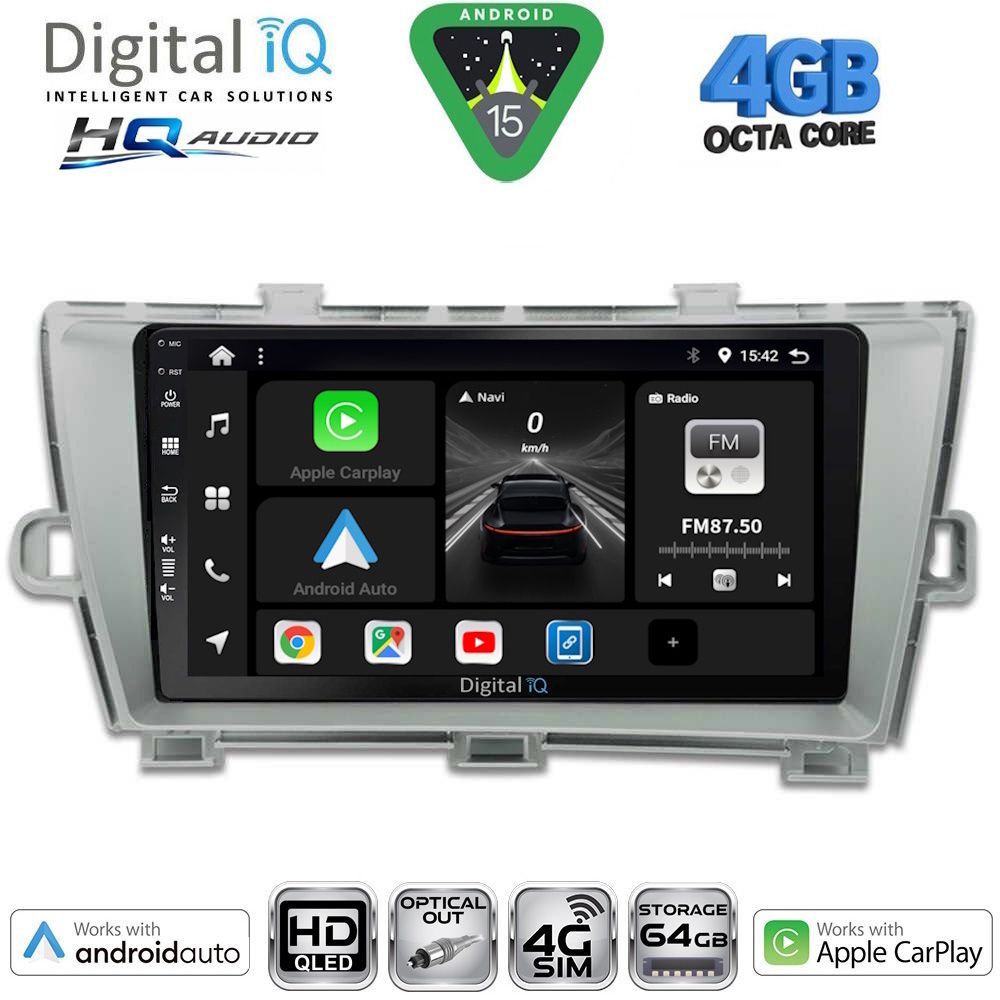 DIGITAL IQ BXK 19726SL_CPAA (9inc) MULTIMEDIA TABLET for TOYOTA PRIUS mod. 2009-2015 (SILVER) DIGITAL IQ BXK 19726SL_CPAA (9inc) MULTIMEDIA TABLET for TOYOTA PRIUS mod. 2009-2015 (SILVER)