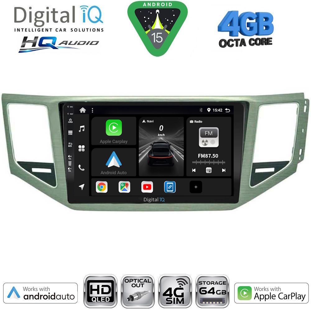 DIGITAL IQ BXK 19745SL_CPAA (10inc) MULTIMEDIA TABLET for VW GOLF SPORTSVAN mod. 2014-2021 (SILVER) DIGITAL IQ BXK 19745SL_CPAA (10inc) MULTIMEDIA TABLET for VW GOLF SPORTSVAN mod. 2014-2021 (SILVER)