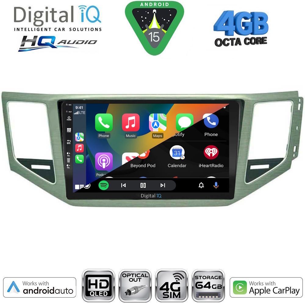DIGITAL IQ BXK 19745SL_CPAA (10inc) MULTIMEDIA TABLET for VW GOLF SPORTSVAN mod. 2014-2021 (SILVER) DIGITAL IQ BXK 19745SL_CPAA (10inc) MULTIMEDIA TABLET for VW GOLF SPORTSVAN mod. 2014-2021 (SILVER)