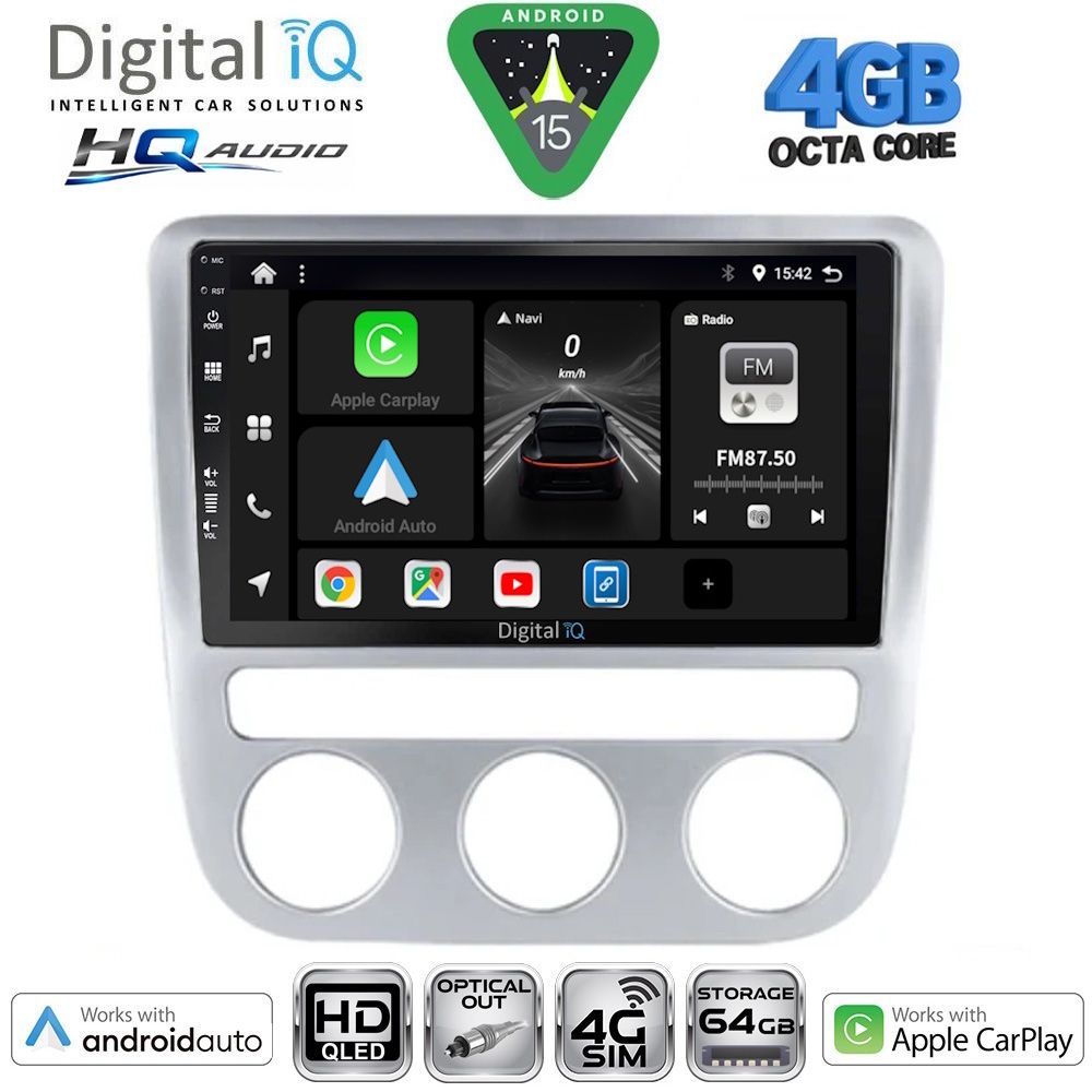 DIGITAL IQ BXK 19752_CPAA CLIMA (9inc) MULTIMEDIA TABLET for VW EOS mod. 2006-2016 - SCIROCCO mod. 2008-2010 DIGITAL IQ BXK 19752_CPAA CLIMA (9inc) MULTIMEDIA TABLET for VW EOS mod. 2006-2016 - SCIROCCO mod. 2008-2010