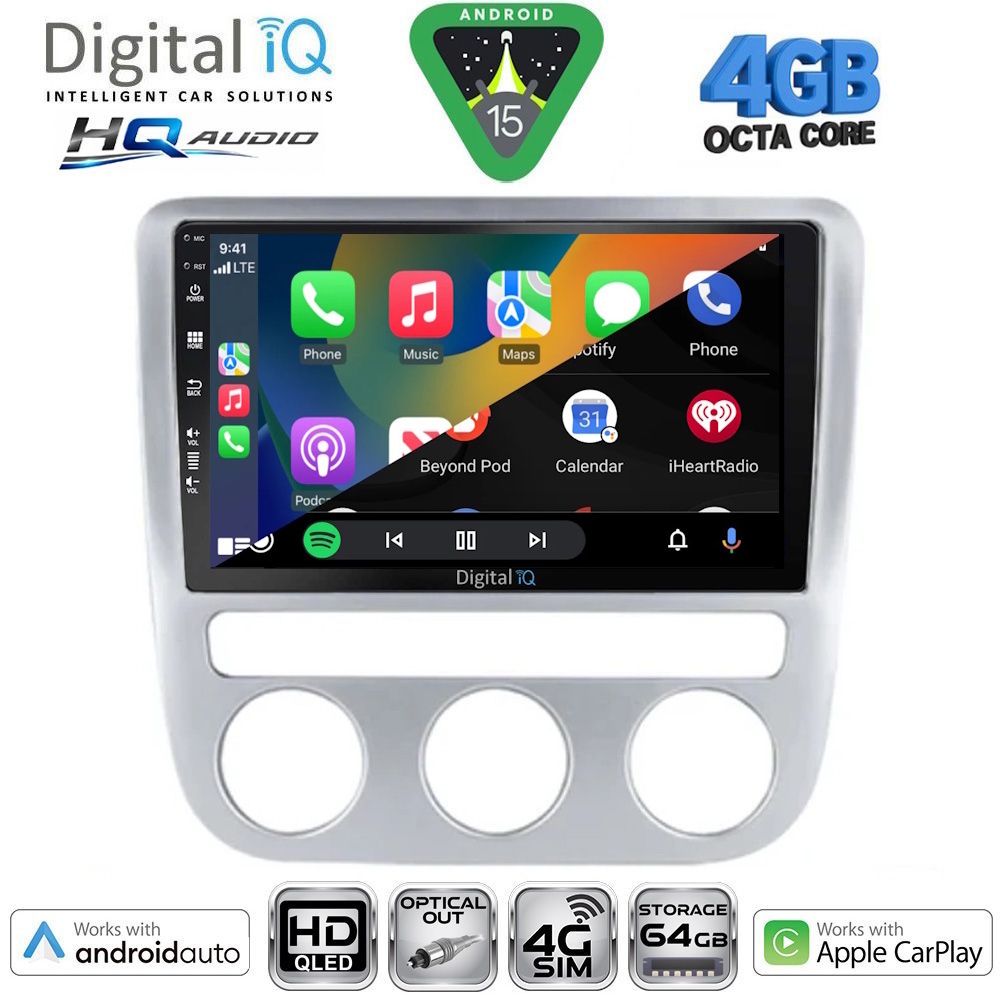 DIGITAL IQ BXK 19752_CPAA CLIMA (9inc) MULTIMEDIA TABLET for VW EOS mod. 2006-2016 - SCIROCCO mod. 2008-2010 DIGITAL IQ BXK 19752_CPAA CLIMA (9inc) MULTIMEDIA TABLET for VW EOS mod. 2006-2016 - SCIROCCO mod. 2008-2010