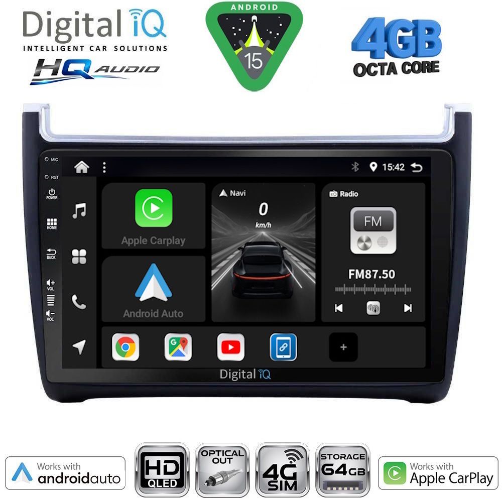DIGITAL IQ BXK 19757_CPAA (9inc) MULTIMEDIA TABLET for VW POLO mod. 2014-2017 DIGITAL IQ BXK 19757_CPAA (9inc) MULTIMEDIA TABLET for VW POLO mod. 2014-2017