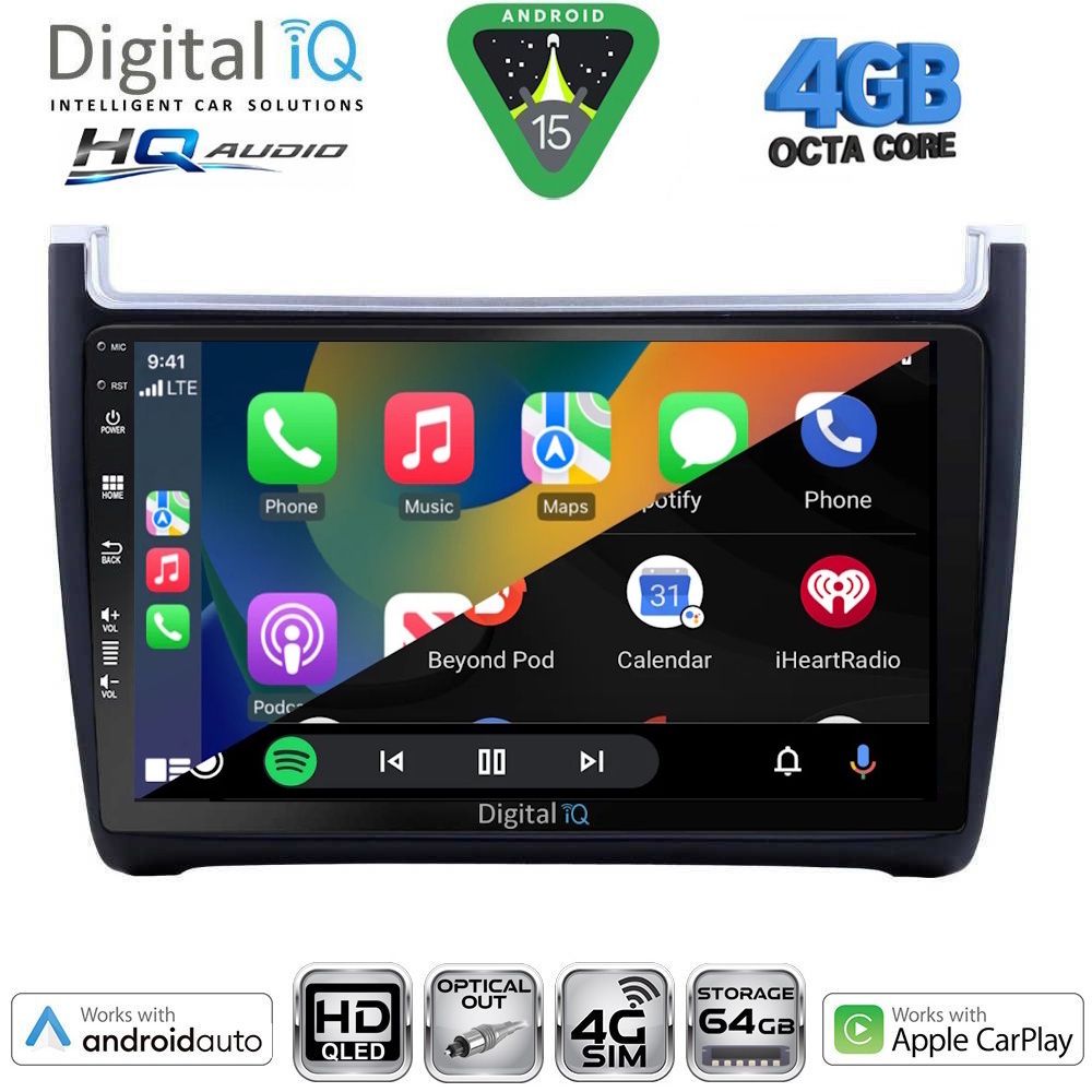 DIGITAL IQ BXK 19757_CPAA (9inc) MULTIMEDIA TABLET for VW POLO mod. 2014-2017 DIGITAL IQ BXK 19757_CPAA (9inc) MULTIMEDIA TABLET for VW POLO mod. 2014-2017