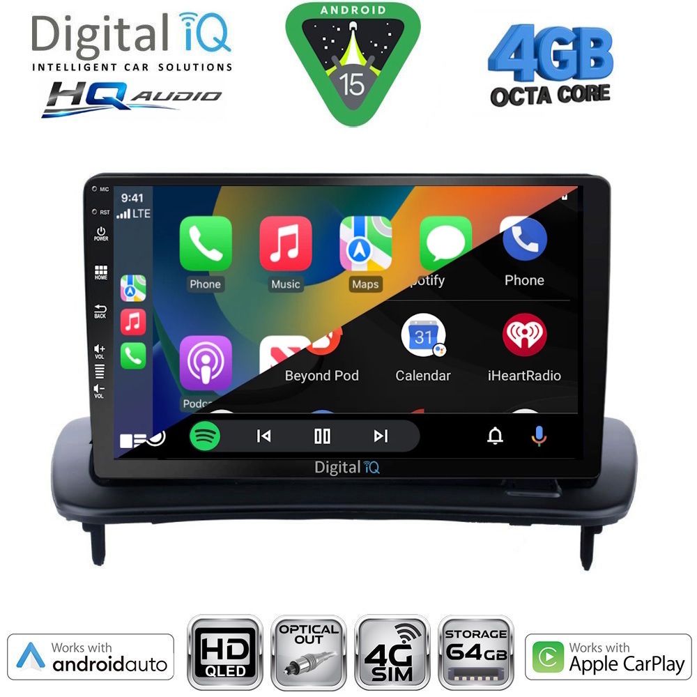 DIGITAL IQ BXK 19783_CPAA (9inc) MULTIMEDIA TABLET for VOLVO C30 - S40 mod. 2004-2013 DIGITAL IQ BXK 19783_CPAA (9inc) MULTIMEDIA TABLET for VOLVO C30 - S40 mod. 2004-2013