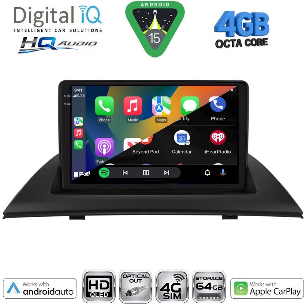 DIGITAL IQ BXK 19058_CPAA (9inc) MULTIMEDIA TABLET for BMW X3 (E83) mod. 2003-2010 DIGITAL IQ BXK 19058_CPAA (9inc) MULTIMEDIA TABLET for BMW X3 (E83) mod. 2003-2010