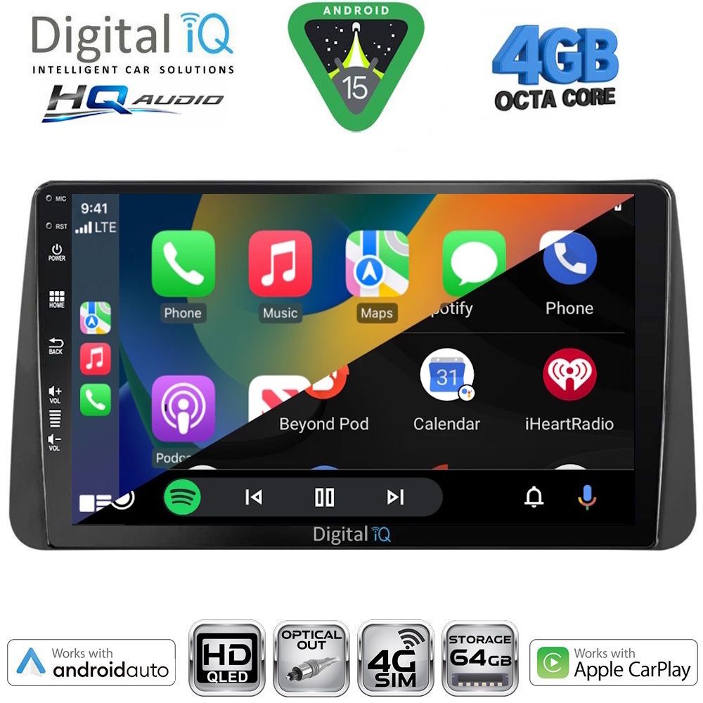 DIGITAL IQ BXK 19149_CPAA DASH (9inc) MULTIMEDIA TABLET for FIAT TIPO mod. 2018-2023 DIGITAL IQ BXK 19149_CPAA DASH (9inc) MULTIMEDIA TABLET for FIAT TIPO mod. 2018-2023