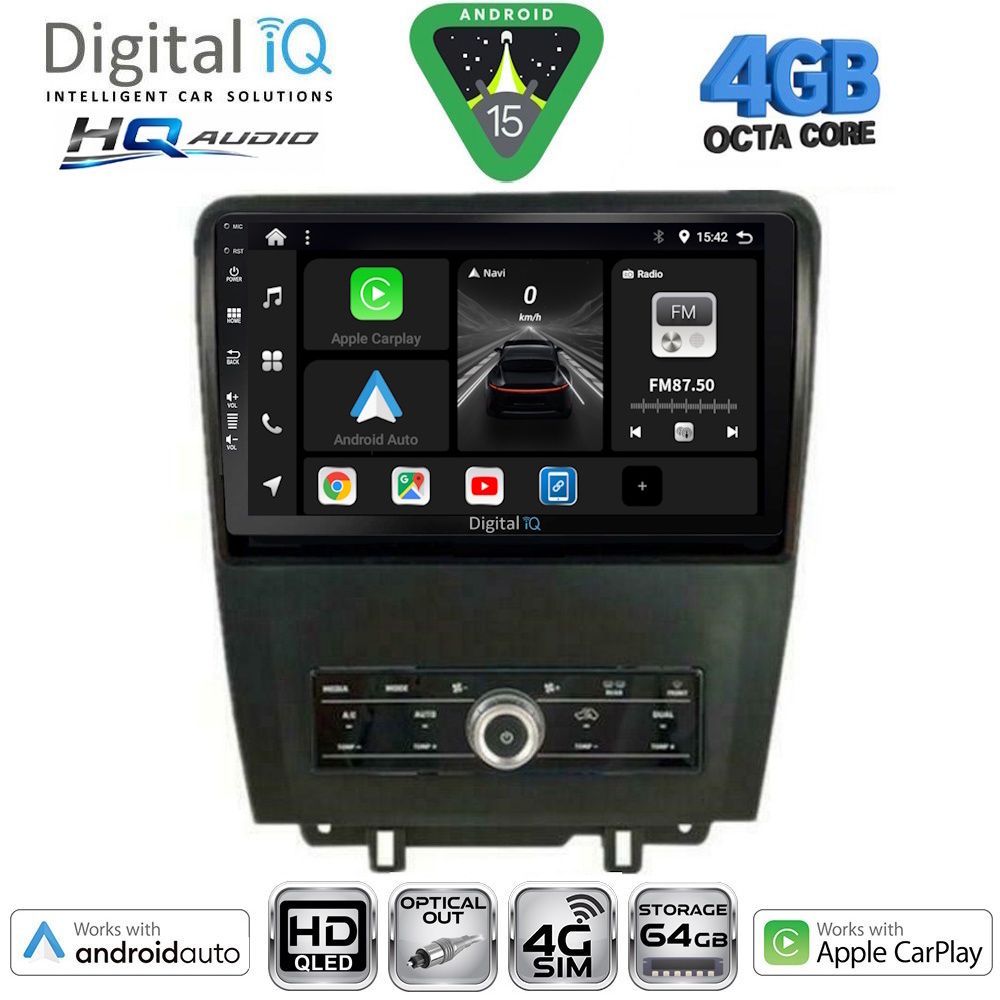 DIGITAL IQ BXK 19165_CPAA (10inc) MULTIMEDIA TABLET for FORD MUSTANG mod. 2010-2015 DIGITAL IQ BXK 19165_CPAA (10inc) MULTIMEDIA TABLET for FORD MUSTANG mod. 2010-2015