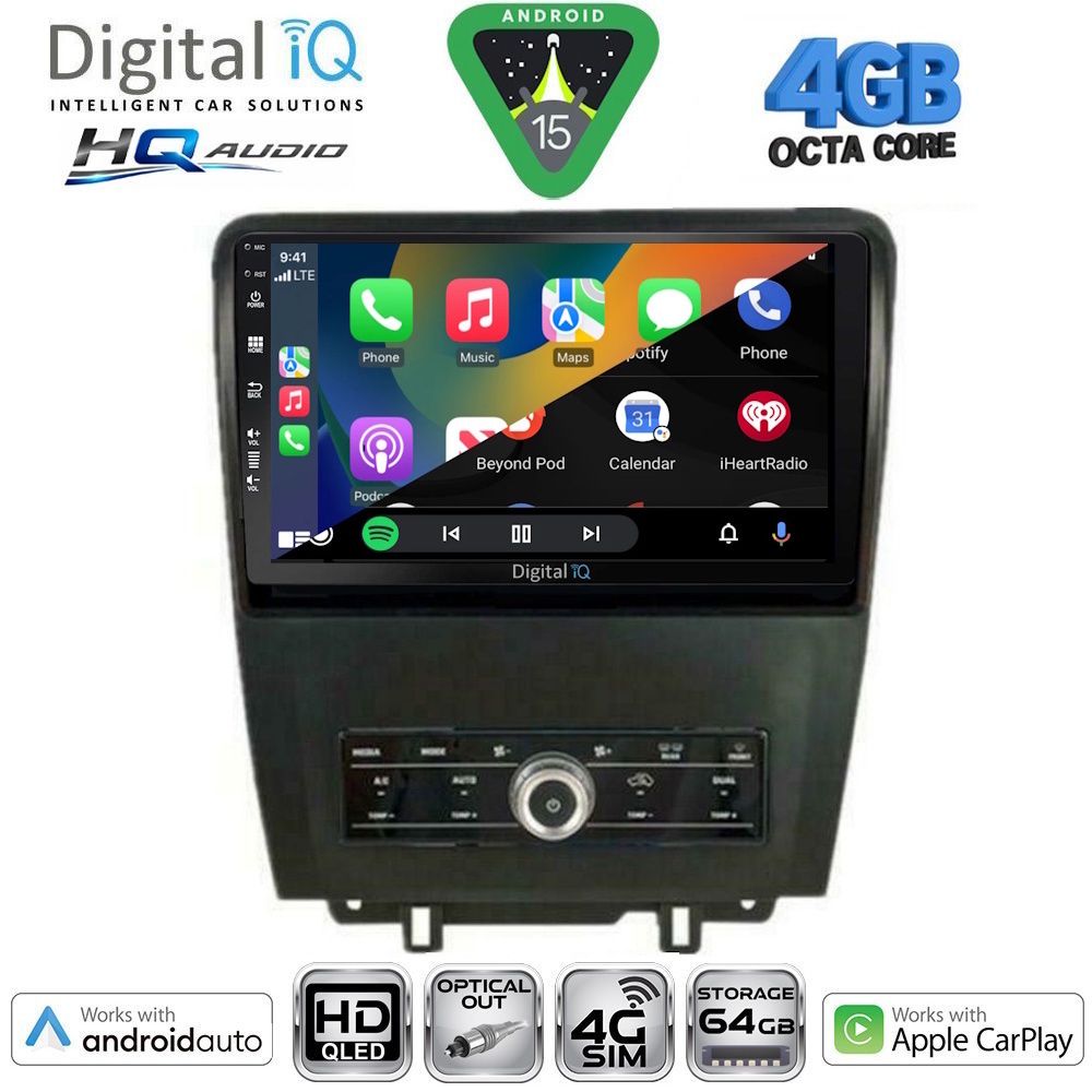 DIGITAL IQ BXK 19165_CPAA (10inc) MULTIMEDIA TABLET for FORD MUSTANG mod. 2010-2015 DIGITAL IQ BXK 19165_CPAA (10inc) MULTIMEDIA TABLET for FORD MUSTANG mod. 2010-2015