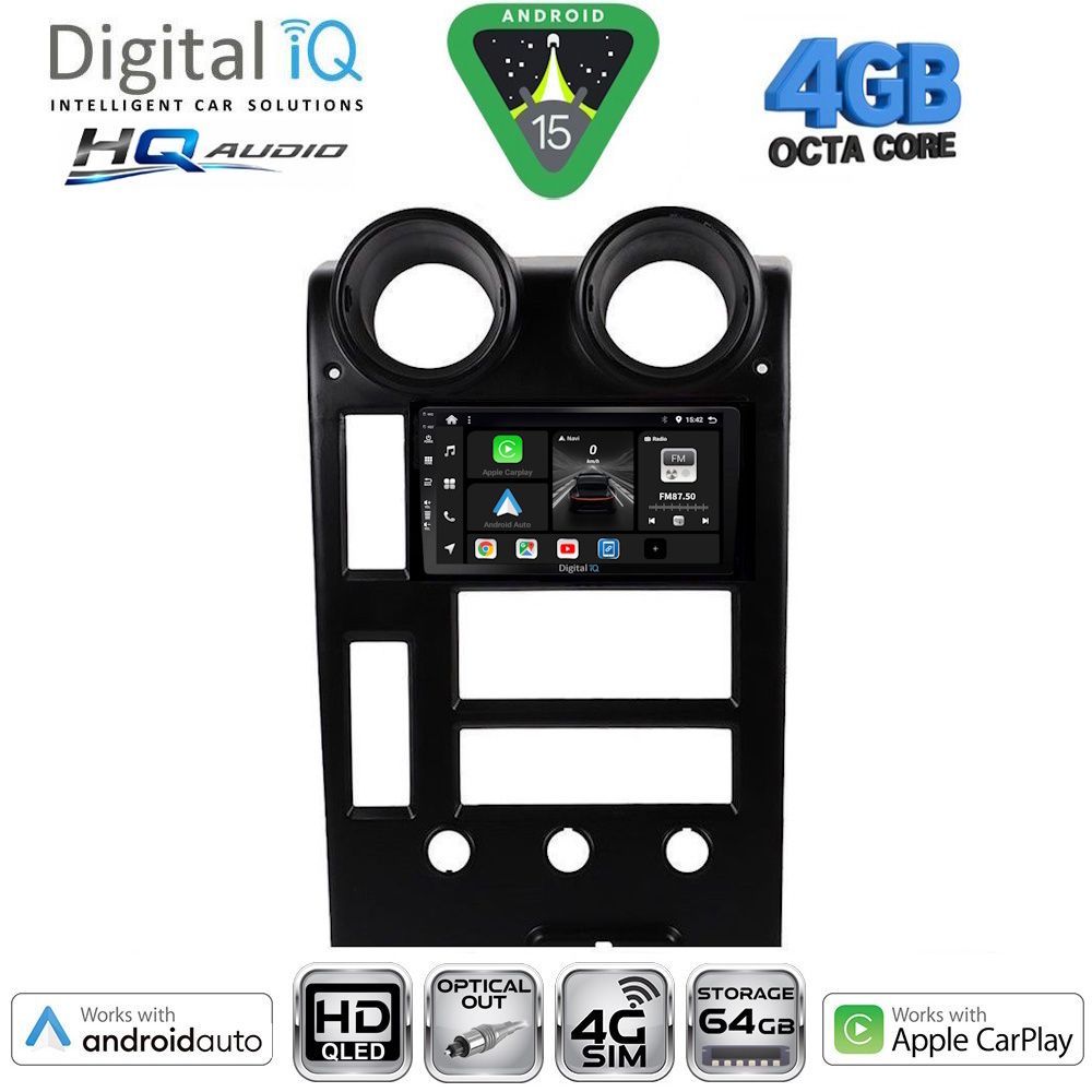 DIGITAL IQ BXK 19215_CPAA (9inc) MULTIMEDIA TABLET for HUMMER H2 mod. 2001-2007 DIGITAL IQ BXK 19215_CPAA (9inc) MULTIMEDIA TABLET for HUMMER H2 mod. 2001-2007
