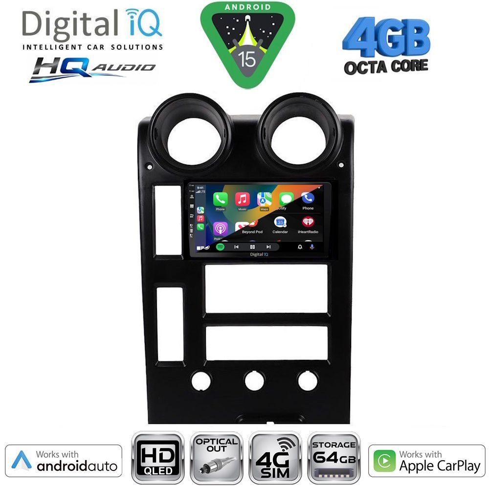 DIGITAL IQ BXK 19215_CPAA (9inc) MULTIMEDIA TABLET for HUMMER H2 mod. 2001-2007 DIGITAL IQ BXK 19215_CPAA (9inc) MULTIMEDIA TABLET for HUMMER H2 mod. 2001-2007