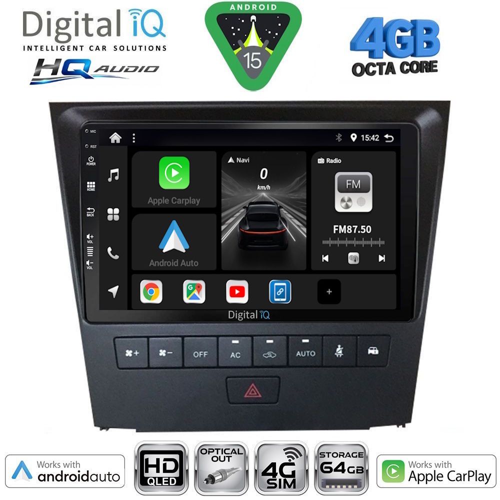 DIGITAL IQ BXK 19341_CPAA (9inc) MULTIMEDIA TABLET for LEXUS GS mod. 2004-2011 DIGITAL IQ BXK 19341_CPAA (9inc) MULTIMEDIA TABLET for LEXUS GS mod. 2004-2011