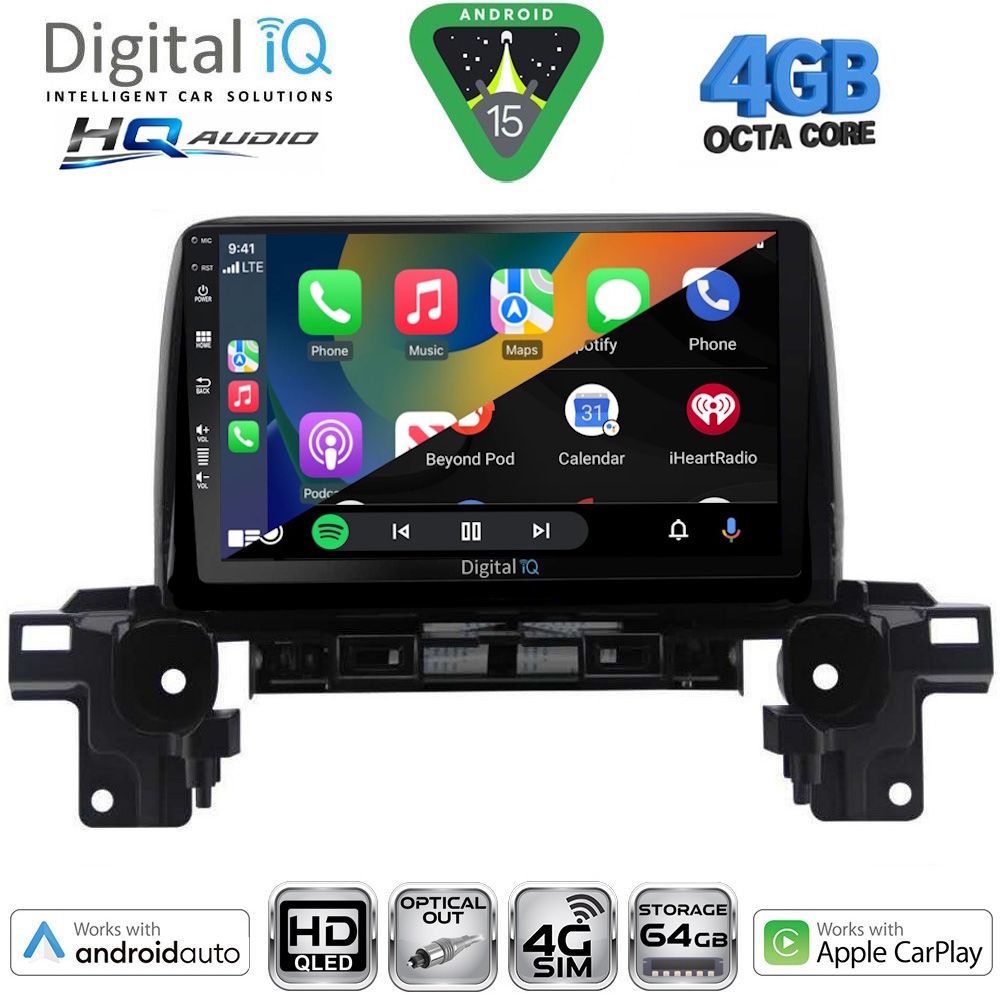 DIGITAL IQ BXK 19381_CPAA (9inc) MULTIMEDIA TABLET for MAZDA CX5 mod. 2017-2025 DIGITAL IQ BXK 19381_CPAA (9inc) MULTIMEDIA TABLET for MAZDA CX5 mod. 2017-2025