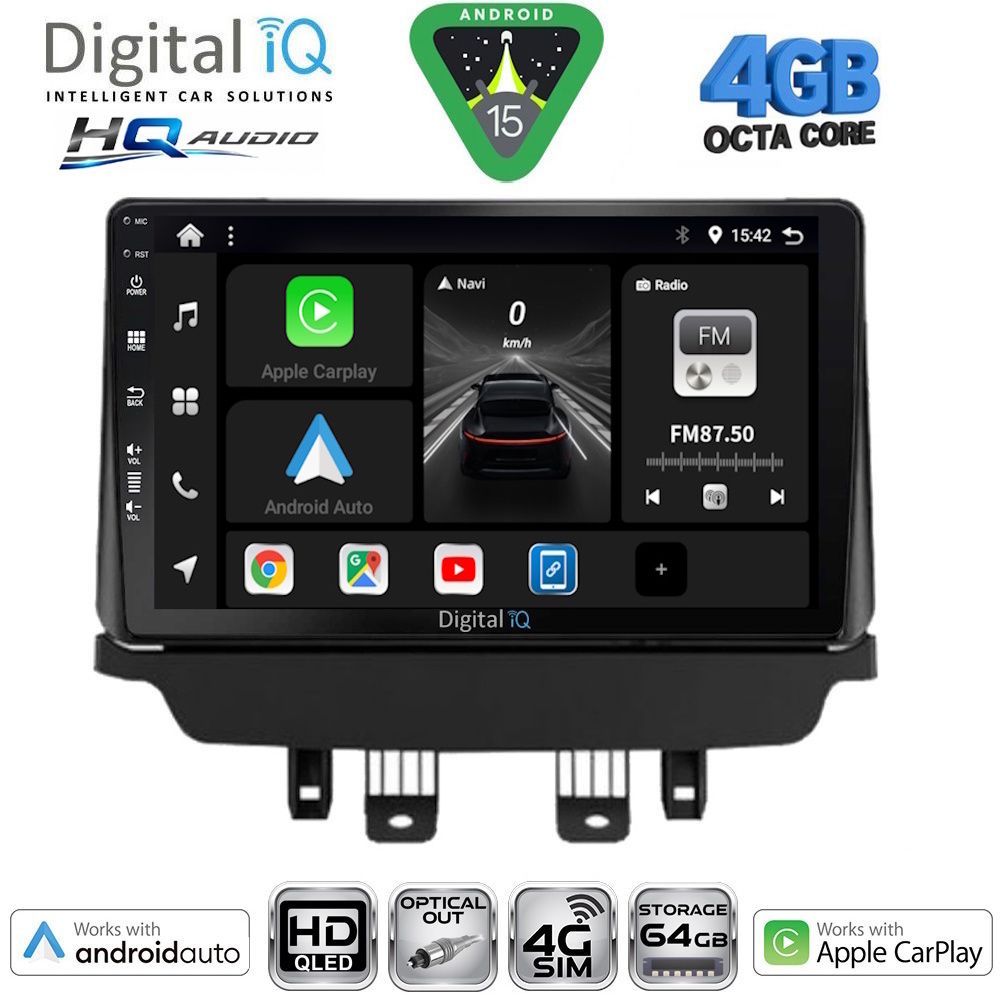 DIGITAL IQ BXK 19384_CPAA (9inc) MULTIMEDIA TABLET for MAZDA CX3 mod. 2014-2023 DIGITAL IQ BXK 19384_CPAA (9inc) MULTIMEDIA TABLET for MAZDA CX3 mod. 2014-2023
