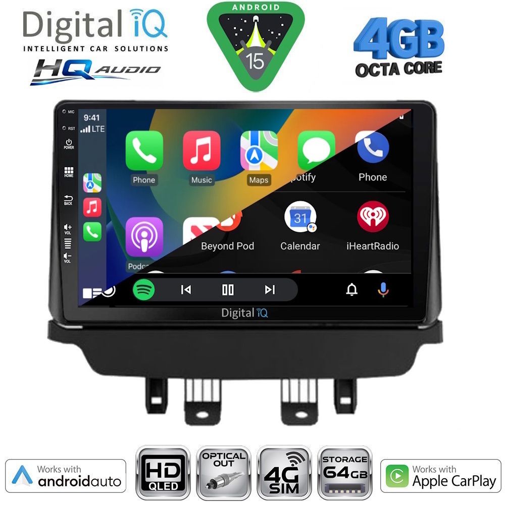 DIGITAL IQ BXK 19384_CPAA (9inc) MULTIMEDIA TABLET for MAZDA CX3 mod. 2014-2023 DIGITAL IQ BXK 19384_CPAA (9inc) MULTIMEDIA TABLET for MAZDA CX3 mod. 2014-2023