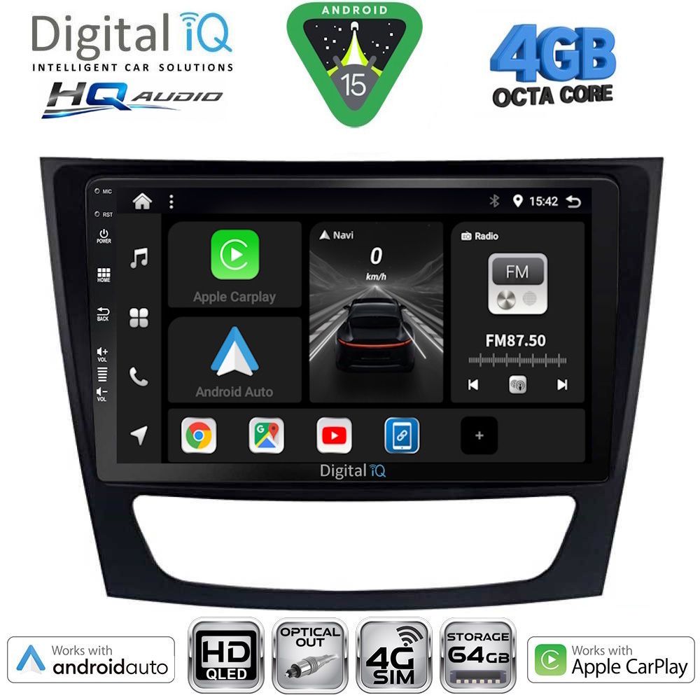 DIGITAL IQ BXK 19408_CPAA (9inc) MULTIMEDIA TABLET for MERCEDES E (W211) – CLS (W219) mod. 2003-2009 DIGITAL IQ BXK 19408_CPAA (9inc) MULTIMEDIA TABLET for MERCEDES E (W211) – CLS (W219) mod. 2003-2009