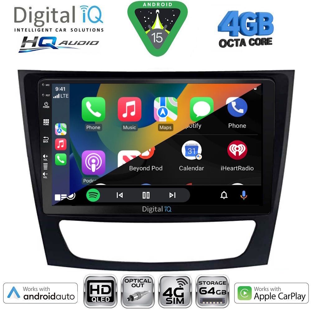DIGITAL IQ BXK 19408_CPAA (9inc) MULTIMEDIA TABLET for MERCEDES E (W211) – CLS (W219) mod. 2003-2009 DIGITAL IQ BXK 19408_CPAA (9inc) MULTIMEDIA TABLET for MERCEDES E (W211) – CLS (W219) mod. 2003-2009