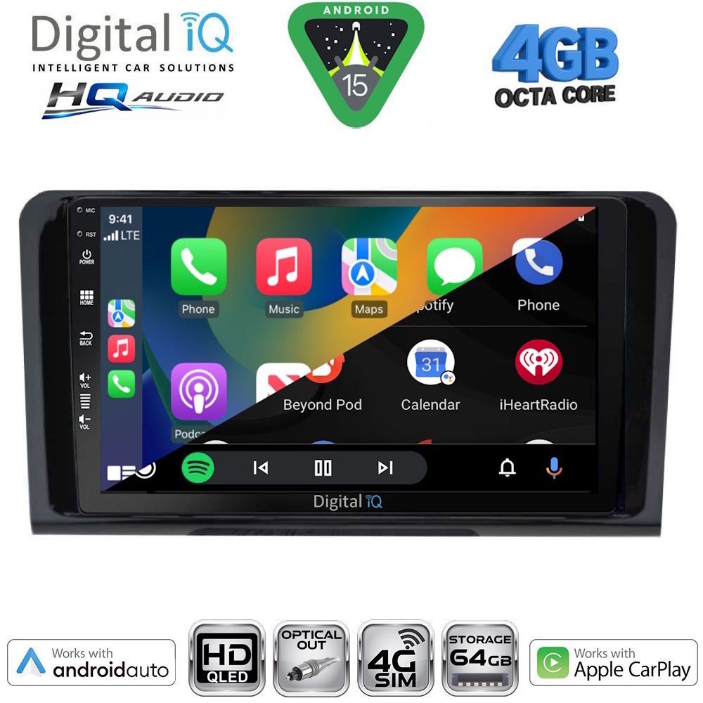 DIGITAL IQ BXK 19414_CPAA (9inc) MULTIMEDIA TABLET for MERCEDES ML (W164) – GL (X164) mod. 2005-2011 DIGITAL IQ BXK 19414_CPAA (9inc) MULTIMEDIA TABLET for MERCEDES ML (W164) – GL (X164) mod. 2005-2011