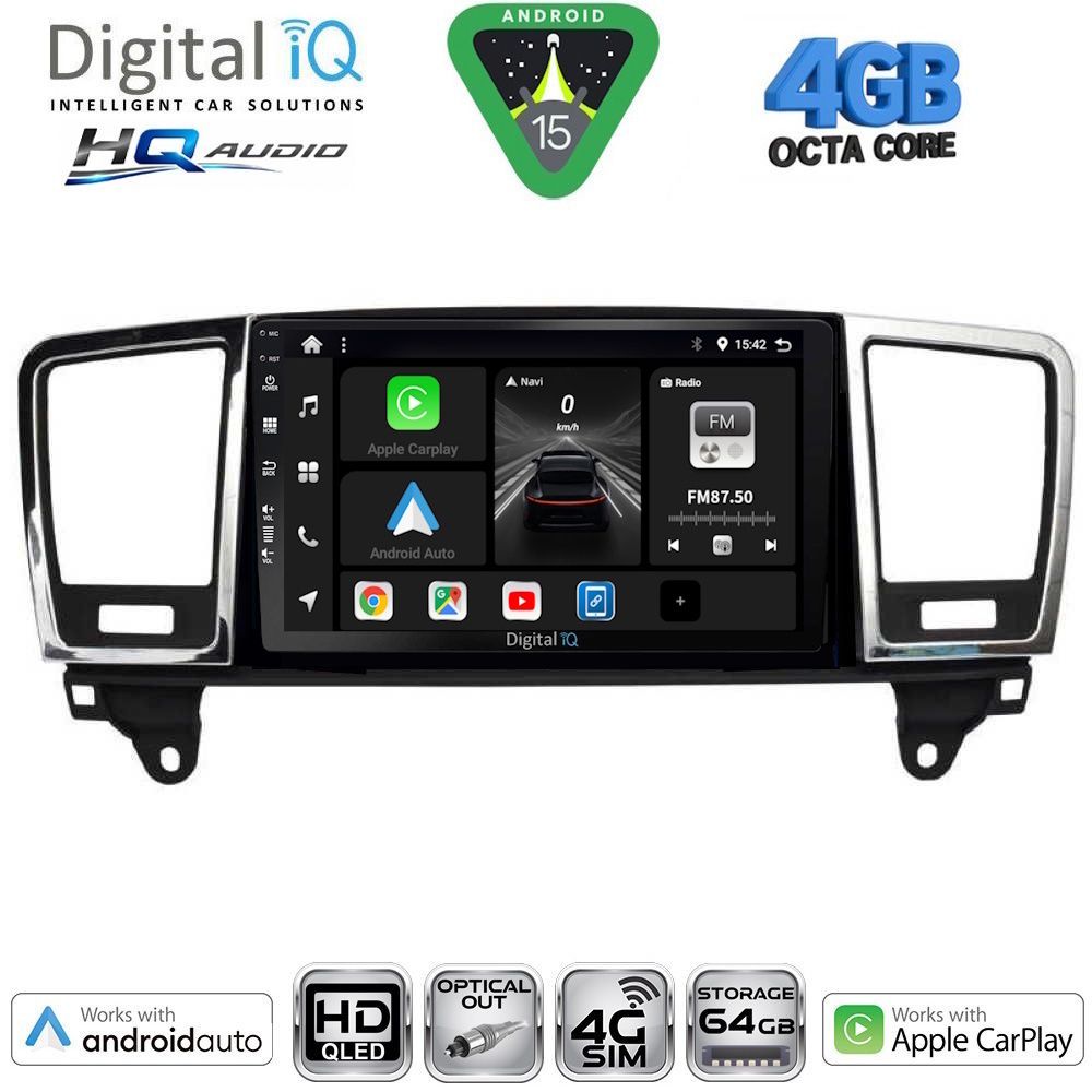 DIGITAL IQ BXK 19415_CPAA (9inc) MULTIMEDIA TABLET for MERCEDES ML (W166) – GL (X166) mod. 2011-2019 DIGITAL IQ BXK 19415_CPAA (9inc) MULTIMEDIA TABLET for MERCEDES ML (W166) – GL (X166) mod. 2011-2019