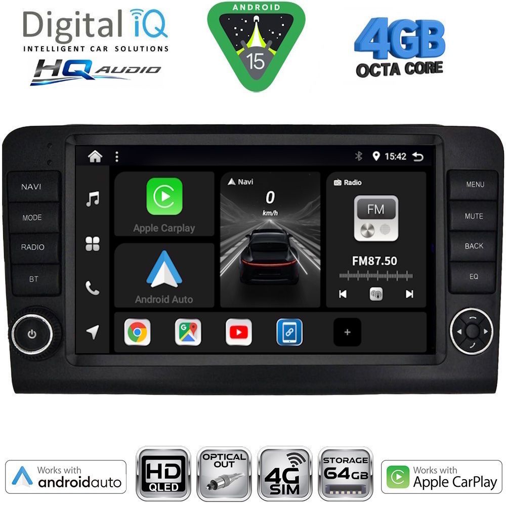 DIGITAL IQ BXK 19416_CPAA (9inc) MULTIMEDIA TABLET for MERCEDES ML (W164) – GL (X164) mod. 2005-2011 DIGITAL IQ BXK 19416_CPAA (9inc) MULTIMEDIA TABLET for MERCEDES ML (W164) – GL (X164) mod. 2005-2011