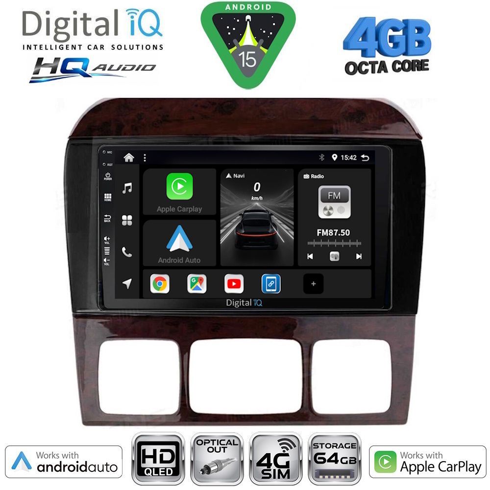 DIGITAL IQ BXK 19426_CPAA (9inc) MULTIMEDIA TABLET for MERCEDES S W220 mod. 1998-2005 DIGITAL IQ BXK 19426_CPAA (9inc) MULTIMEDIA TABLET for MERCEDES S W220 mod. 1998-2005