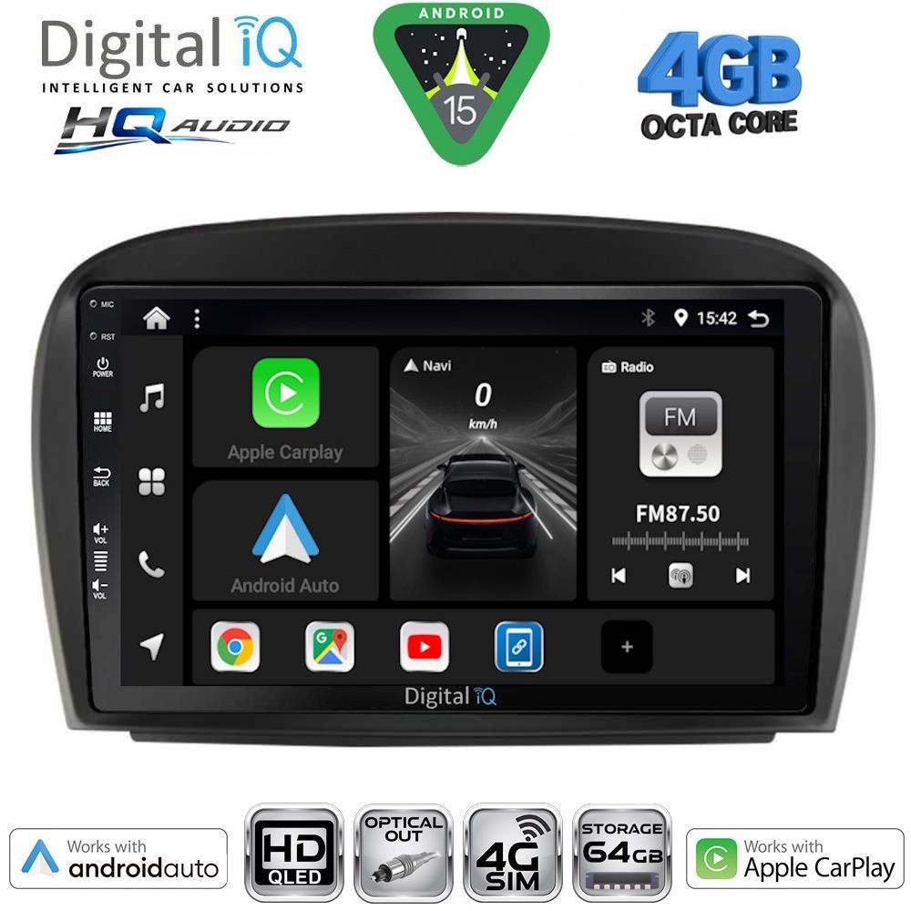 DIGITAL IQ BXK 19427_CPAA (9inc) MULTIMEDIA TABLET for MERCEDES SL (R230) FACELIFT mod. 2006-2012 DIGITAL IQ BXK 19427_CPAA (9inc) MULTIMEDIA TABLET for MERCEDES SL (R230) FACELIFT mod. 2006-2012
