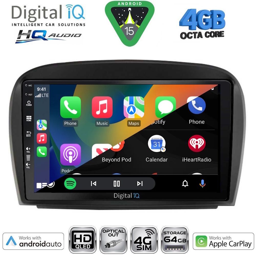 DIGITAL IQ BXK 19427_CPAA (9inc) MULTIMEDIA TABLET for MERCEDES SL (R230) FACELIFT mod. 2006-2012 DIGITAL IQ BXK 19427_CPAA (9inc) MULTIMEDIA TABLET for MERCEDES SL (R230) FACELIFT mod. 2006-2012