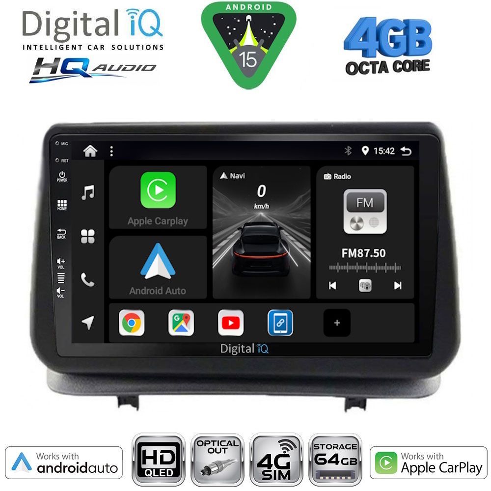 DIGITAL IQ BXK 19543_CPAA (9inc) MULTIMEDIA TABLET for RENAULT CLIO mod. 2005-2011 DIGITAL IQ BXK 19543_CPAA (9inc) MULTIMEDIA TABLET for RENAULT CLIO mod. 2005-2011