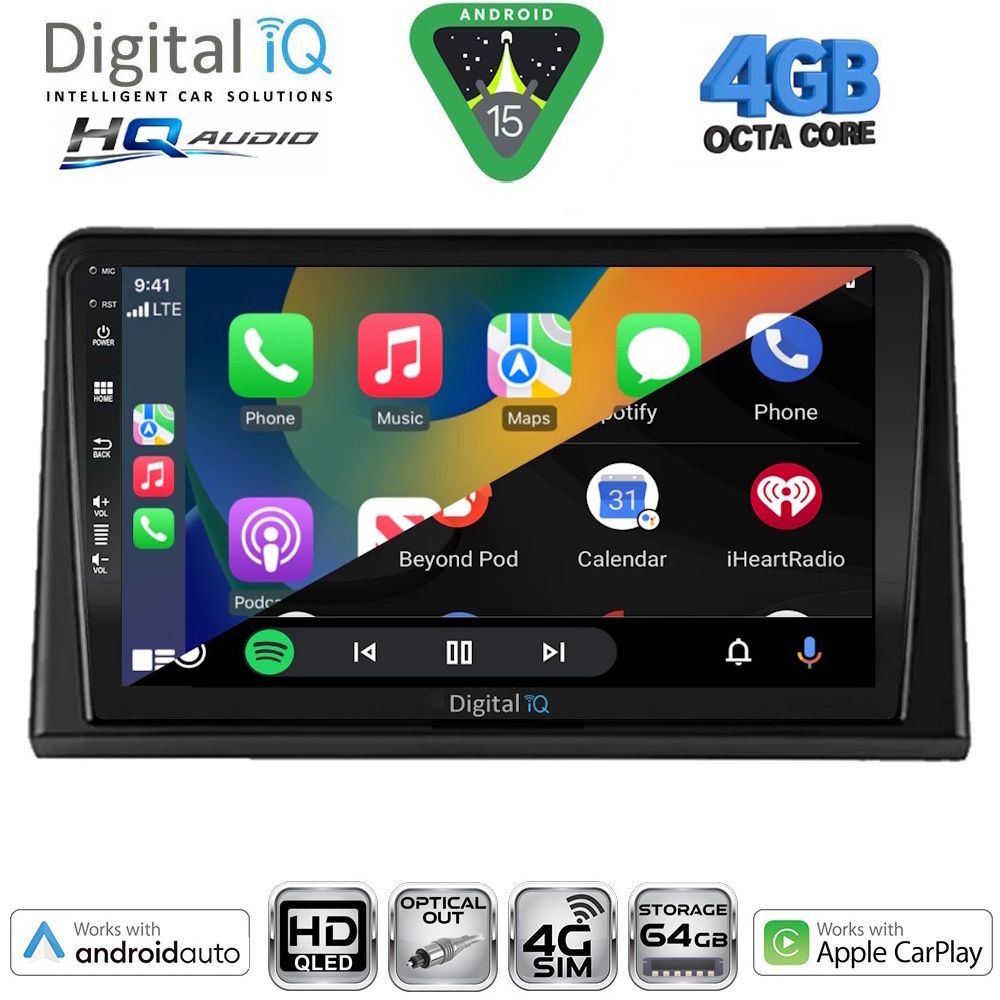 DIGITAL IQ BXK 19548_CPAA (9inc) MULTIMEDIA TABLET for RENAULT EXPRESS mod. 2020-2026 DIGITAL IQ BXK 19548_CPAA (9inc) MULTIMEDIA TABLET for RENAULT EXPRESS mod. 2020-2026