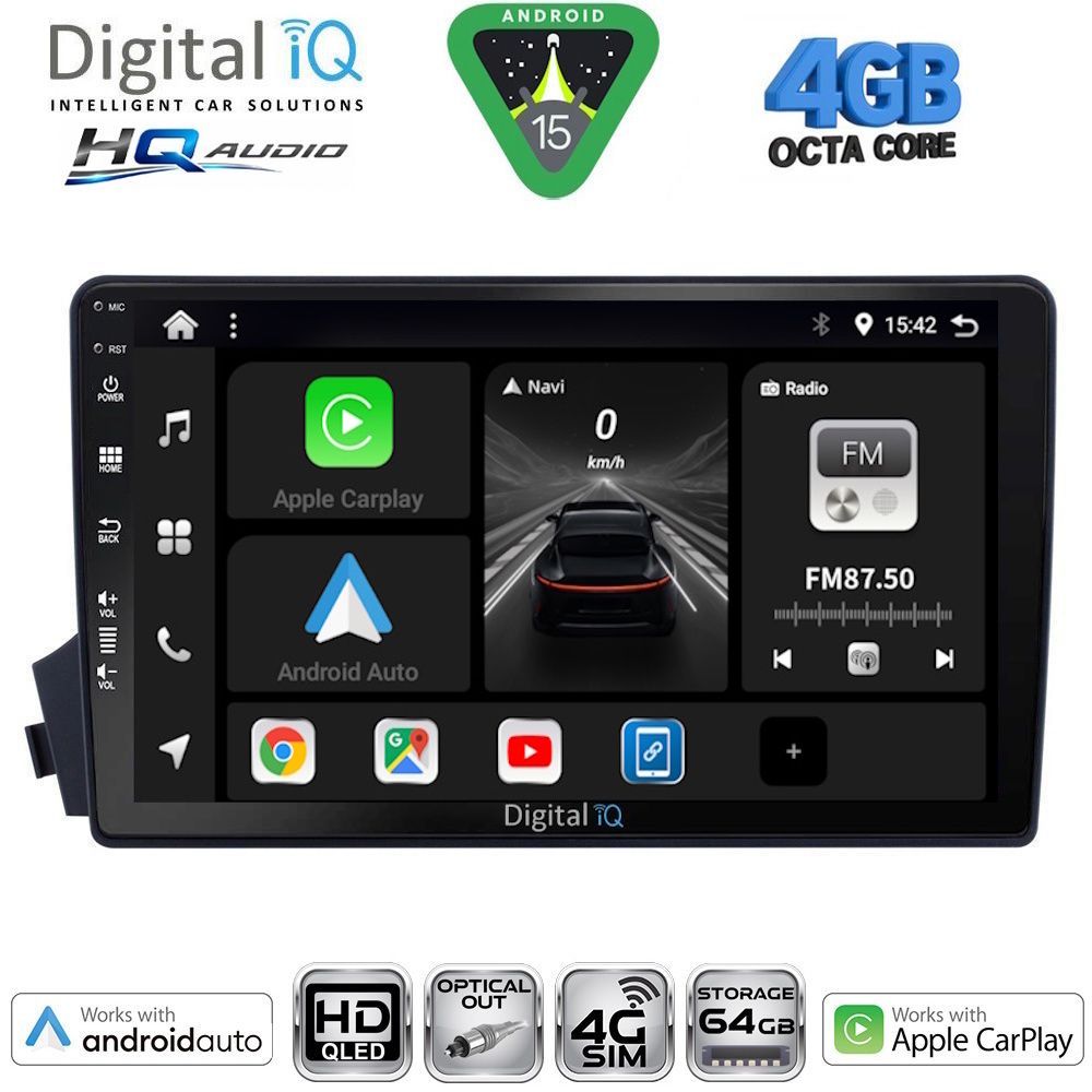 DIGITAL IQ BXK 19650_CPAA (9inc) MULTIMEDIA TABLET for SSANGYONG ACTYON - KYRON mod. 2006-2015 DIGITAL IQ BXK 19650_CPAA (9inc) MULTIMEDIA TABLET for SSANGYONG ACTYON - KYRON mod. 2006-2015