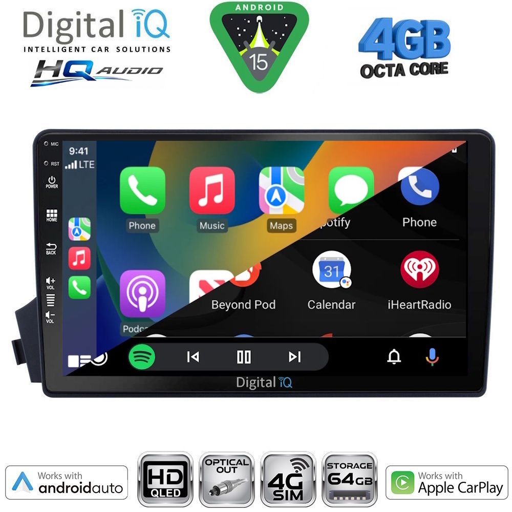DIGITAL IQ BXK 19650_CPAA (9inc) MULTIMEDIA TABLET for SSANGYONG ACTYON - KYRON mod. 2006-2015 DIGITAL IQ BXK 19650_CPAA (9inc) MULTIMEDIA TABLET for SSANGYONG ACTYON - KYRON mod. 2006-2015