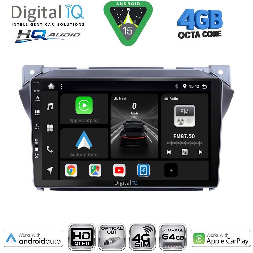 DIGITAL IQ BXK 19670_CPAA (9inc) MULTIMEDIA TABLET for SUZUKI ALTO - NISSAN PIXO mod. 2009-2014 DIGITAL IQ BXK 19670_CPAA (9inc) MULTIMEDIA TABLET for SUZUKI ALTO - NISSAN PIXO mod. 2009-2014