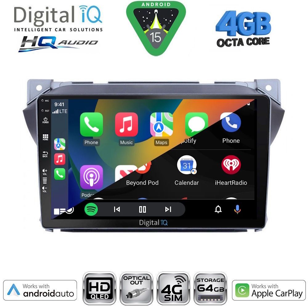 DIGITAL IQ BXK 19670_CPAA (9inc) MULTIMEDIA TABLET for SUZUKI ALTO - NISSAN PIXO mod. 2009-2014 DIGITAL IQ BXK 19670_CPAA (9inc) MULTIMEDIA TABLET for SUZUKI ALTO - NISSAN PIXO mod. 2009-2014