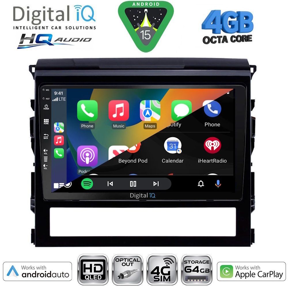 DIGITAL IQ BXK 19725_CPAA (9inc) MULTIMEDIA TABLET for TOYOTA LANDCRUISER mod. 2016-2019 DIGITAL IQ BXK 19725_CPAA (9inc) MULTIMEDIA TABLET for TOYOTA LANDCRUISER mod. 2016-2019