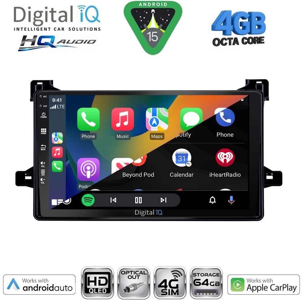 DIGITAL IQ BXK 19727_CPAA (9inc) MULTIMEDIA TABLET for TOYOTA PRIUS mod. 2016-2020 DIGITAL IQ BXK 19727_CPAA (9inc) MULTIMEDIA TABLET for TOYOTA PRIUS mod. 2016-2020